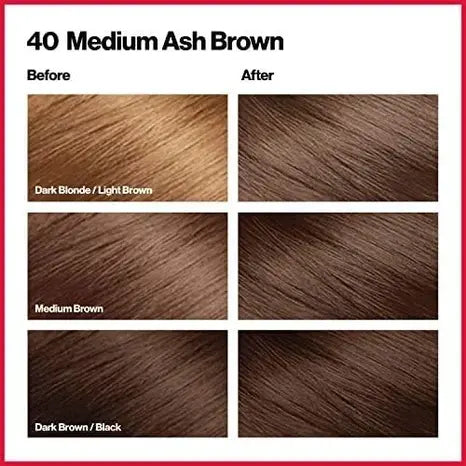Revlon ColorSilk Beautiful Hair color 40 Medium Ash Brown