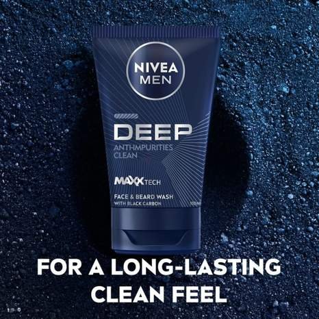 Nivea Men Deep Anti-Impurities Face & Beard Wash 100ml