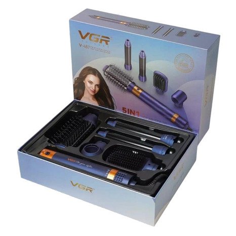VGR V-487 Professional 5-in-1 Hot Air Styler Set for Women