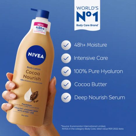 Nivea Cocoa Nourish Body Lotion For Dry Skin 400ml
