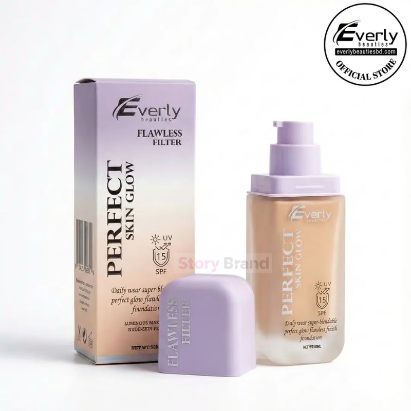 Everly Beauties Perfect Skin Glow Foundation SPF 15 30ml (Honey)