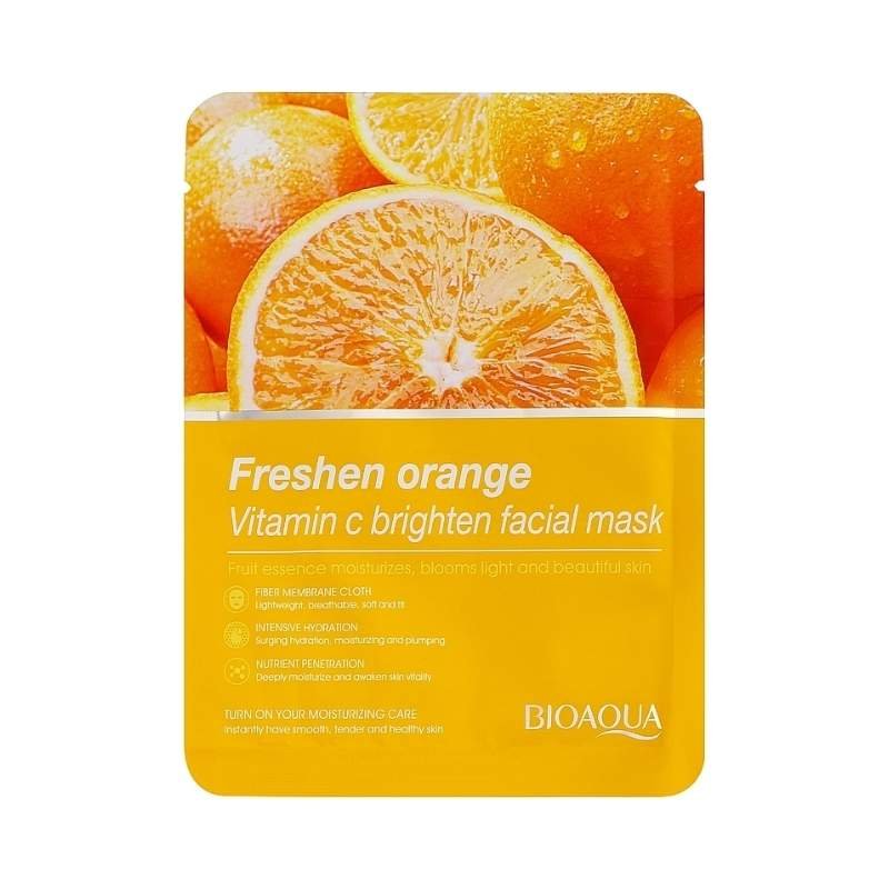 Bioaqua Freshen Orange Vitamin C Brighten Facial Mask 25g