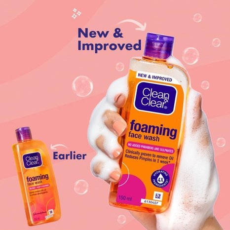Clean & Clear Foaming Facewash for Oily Skin 100ml