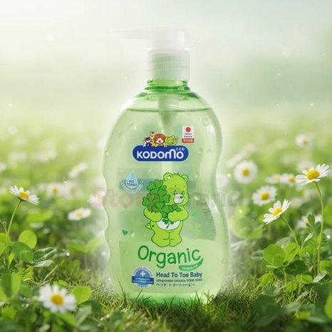Kodomo Organic Baby Head to Toe Wash with Jojoba Oil 800ml