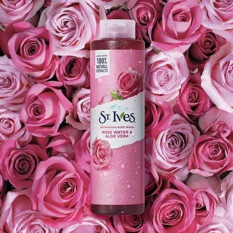 St. Ives Refreshing Body Wash Rose Water & Aloe Vera 450ml
