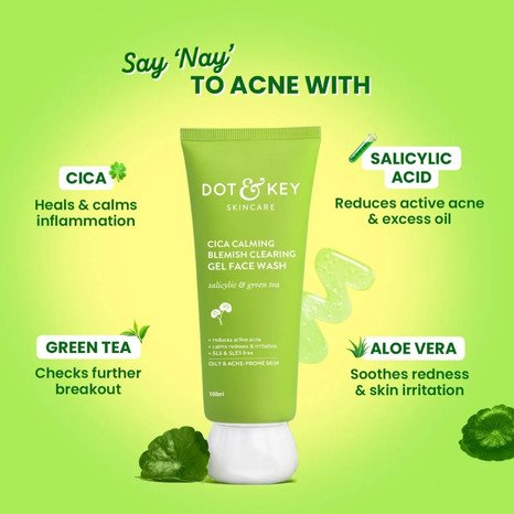 Dot and Key Cica & Salicylic Gel Face Wash (100ml)