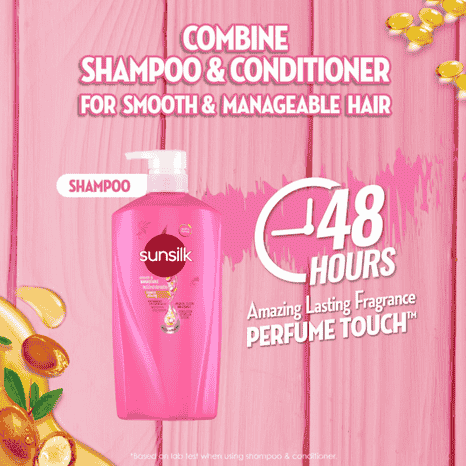 Sunsilk Smooth and Manageable Shampoo Pink 625ml