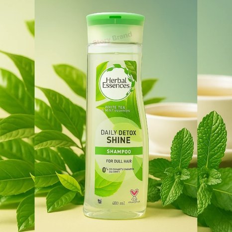 Herbal Essences Daily Detox Shine Shampoo – White Tea & Mint Essences 400ml
