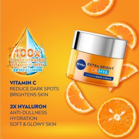 NIVEA Extra Bright C & HYA Vitamin Night Sleeping Gel 50ml