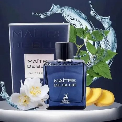 Maître De Blue Eau De Parfum by Maison Alhambra – 100ml