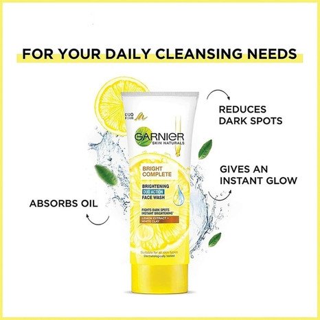 Garnier Bright Complete Vitamin C Duo Wash 100ml