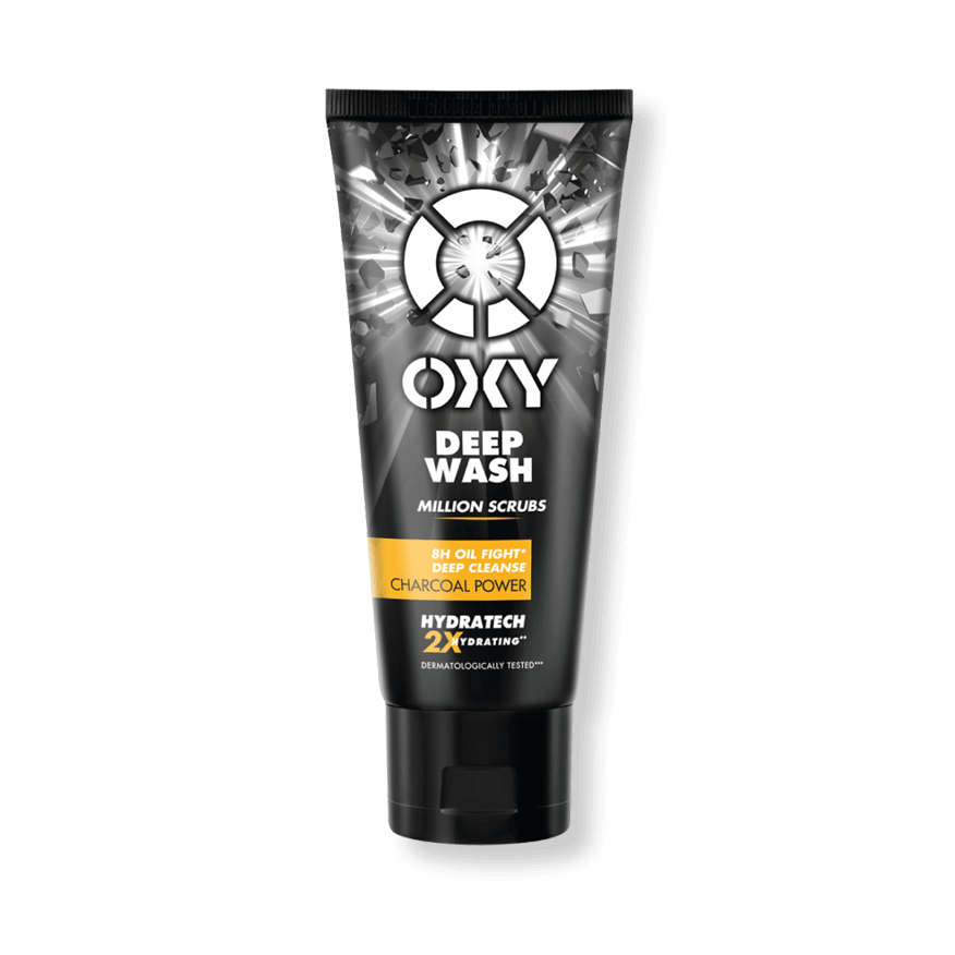OXY Deep Wash Scrub Cleanser with Charcoal Power for Men 100g