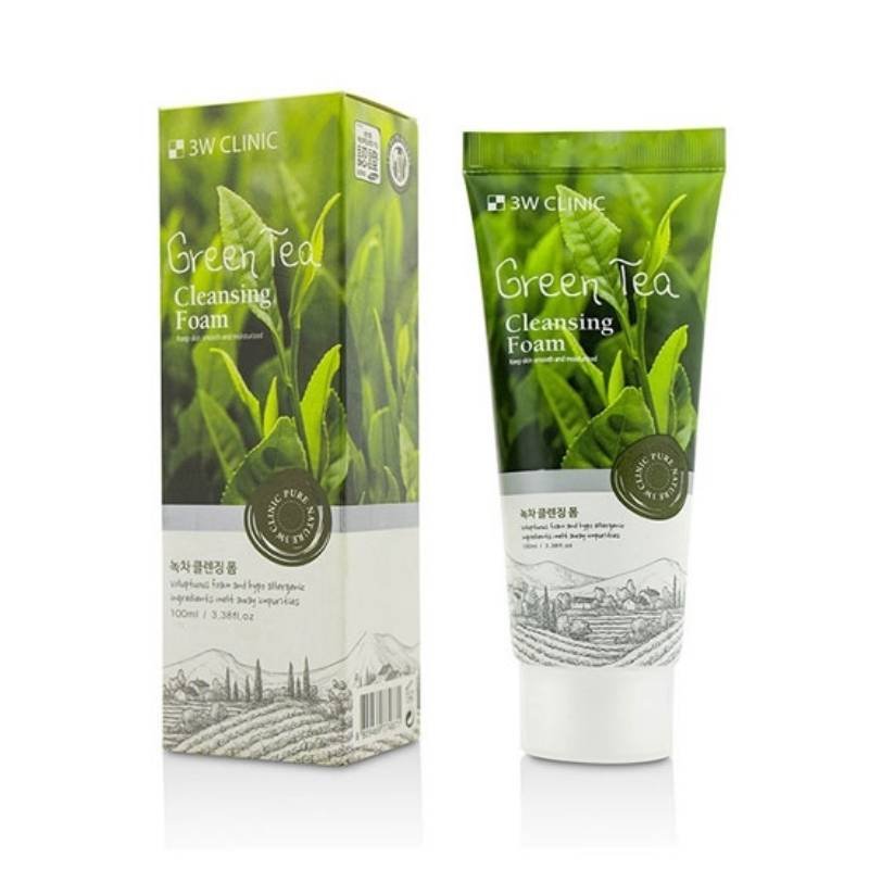 3W Clinic Green Tea Cleansing Foam    100ml