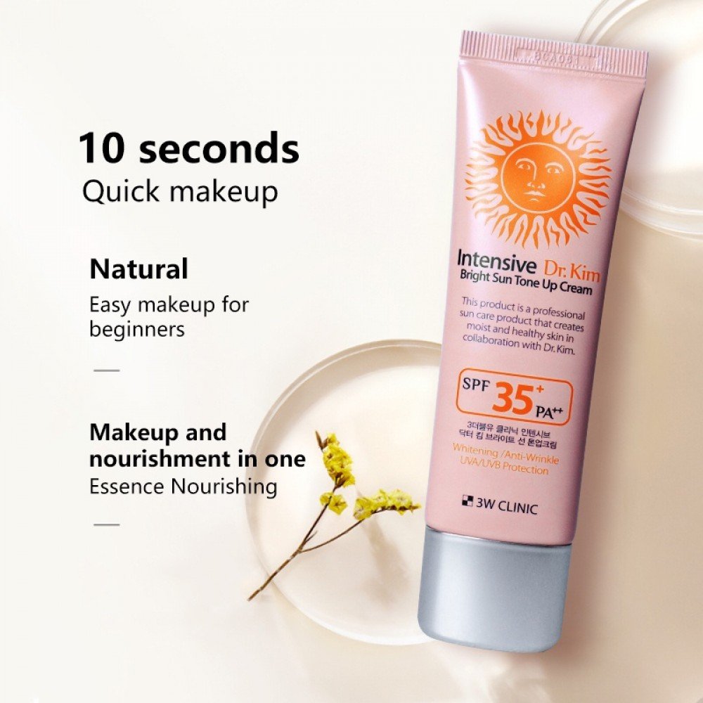 3W Clinic Intensive Dr. Kim Bright Sun Tone Up Cream SPF 35+ PA++ (50ml)