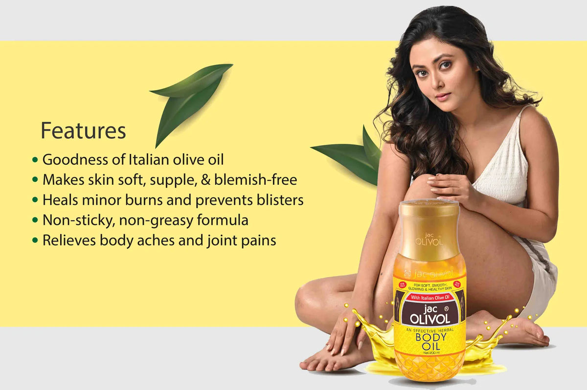 Jac Olivol Body Oil With Italian Olive Oil   500ml