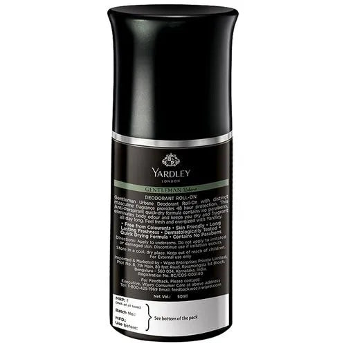 Yardley London Gentleman Urbane Anti-Perspirant Deodorant Roll-On  50ml
