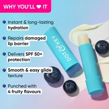 Dot and Key Barrier Repair Hydrating Lip Balm  Non Tinted blueberry bliss 4.5g