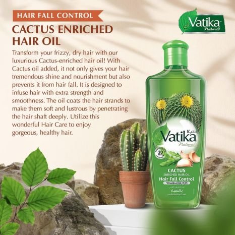 Vatika Naturals Cactus Enriched Hair Oil    300ml