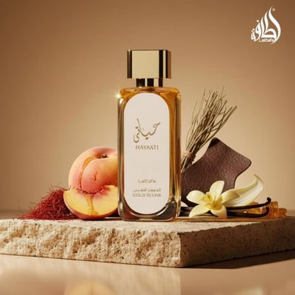 Lattafa Hayaati Gold Elixir Eau De Perfume For Unisex   100ml