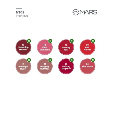 MARS Poppins Long Lasting Lip Crayon Matte finish ( All Shade)