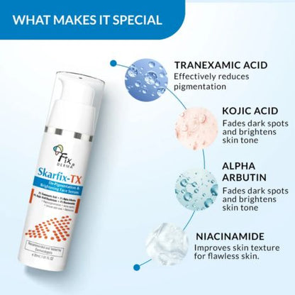 Fixderma Skarfix-TX De-Pigmentation & Brightening Face Serum  30ml