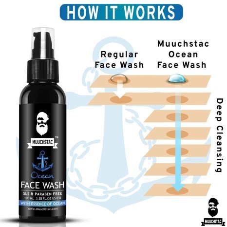 Muuchstac Ocean Face Wash For Men 100ml