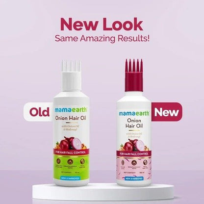 Mamaearth Onion Hair Oil With Onion Oil & Redensyl For Hair Fall Control 150ml
