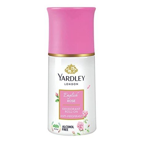 Yardley London English Rose Anti Perspirant Deodorant Roll On for Women, 50ml