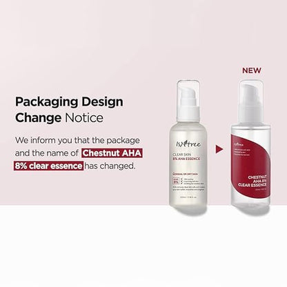 Isntree, CHESTNUT AHA 8% CLEAR ESSENCE 100ml