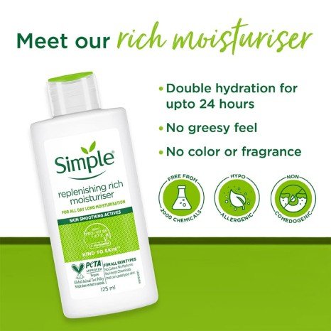 Simple Kind to Skin Replenishing Rich Moisturizer 125ml