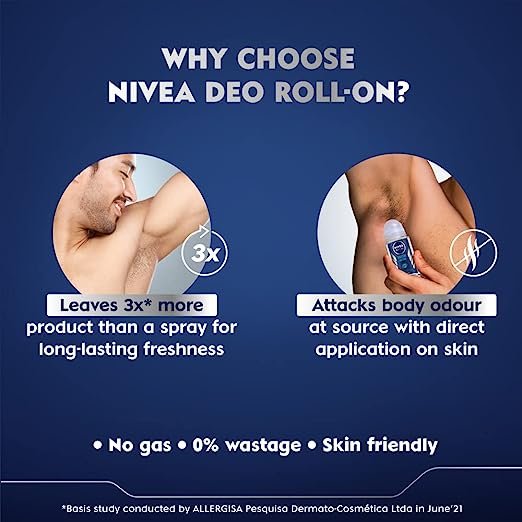Nivea Men Roll On Fresh Active   50ml
