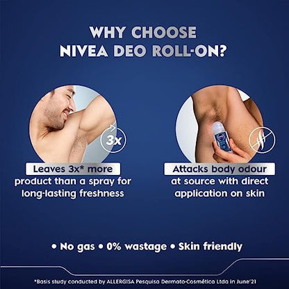 Nivea Men Roll On Fresh Active   50ml