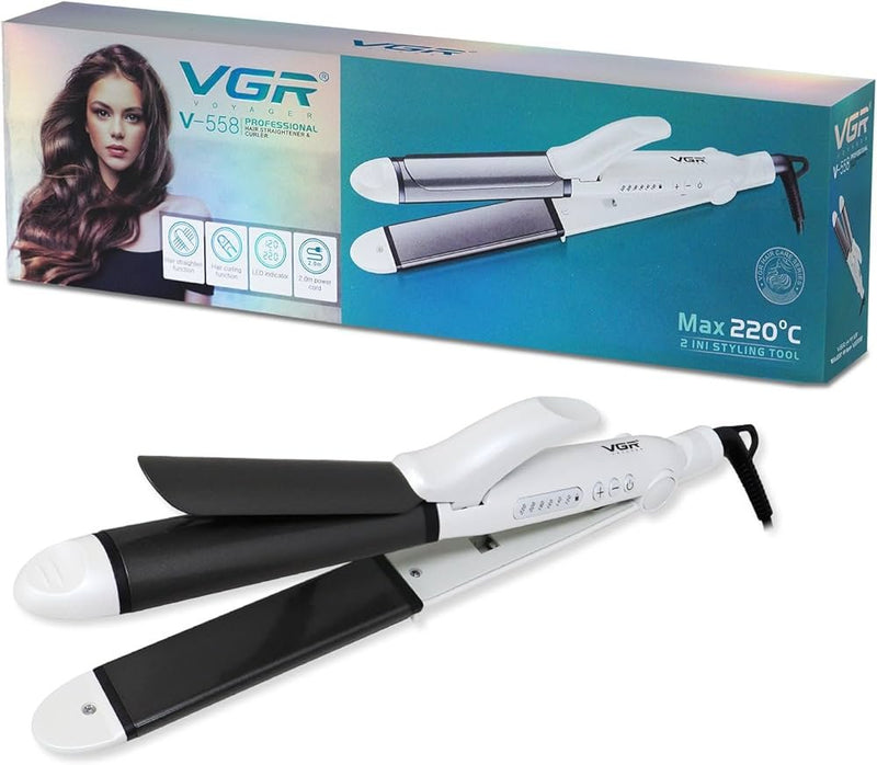 VGR V-558 White Professional Hair Straightener