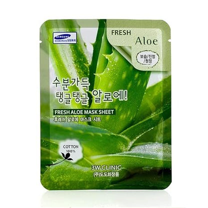 3W Clinic Fresh Aloe Sheet Mask