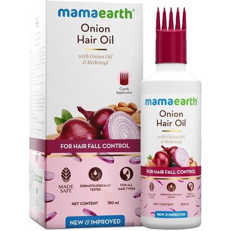 Mamaearth Onion Hair Oil With Onion Oil & Redensyl For Hair Fall Control 150ml