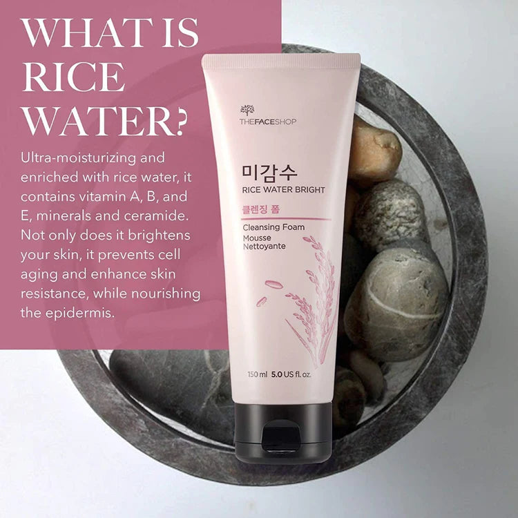 The Face Shop Rice Water Bright Foaming Cleanser  150ml