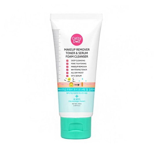 Cathy Doll Makeup Remover Toner and Serum Foam Cleanser   100ml