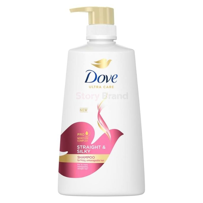 Dove Straight & Silky Shampoo For Frizzy Hair   680ml