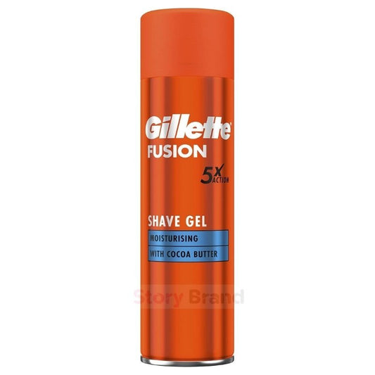 Gillette Fusion 5X Moisturising Shave Gel With Cocoa Butter   200ml