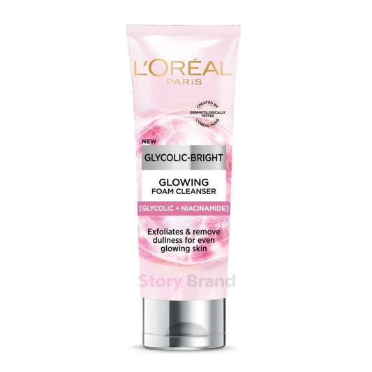 Loreal Paris Glycolic Bright Daily Cleanser Foam (100ml)