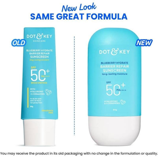 DOT & KEY Blueberry Hydrate Barrier Repair Sunscreen SPF 50+ PA++++ – 80g