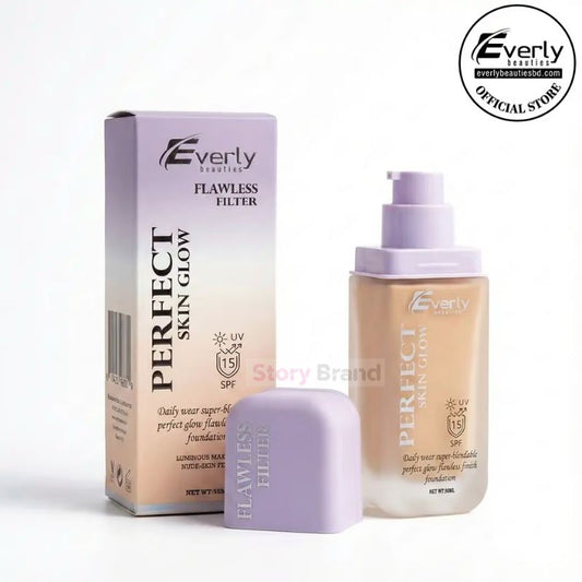 Everly Beauties Perfect Skin Glow Foundation SPF 15   30ml  (Honey)