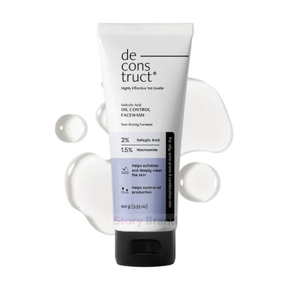 Deconstruct Salicylic Oil Control Face Wash   100ml