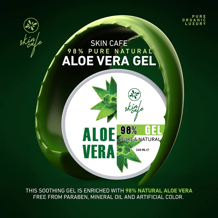 Skin Cafe Pure & Natural Aloe Vera gel 98% – 240ml