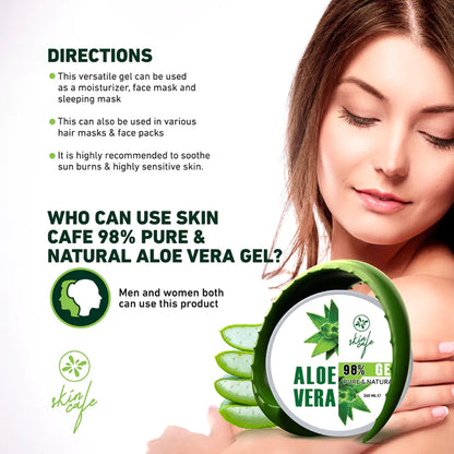Skin Cafe Pure & Natural Aloe Vera gel 98% – 240ml