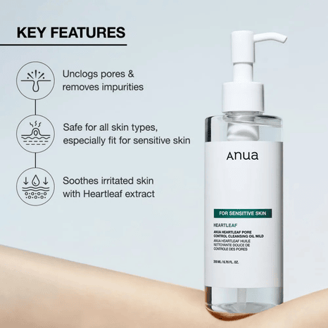 Anua Heartleaf Pore Cleansing Oil Mild 200ml