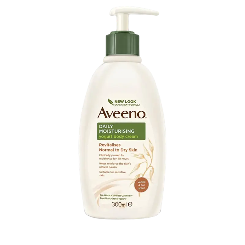 Aveeno Daily Moisturising Yogurt Body Cream VANILLA and OAT 300ml