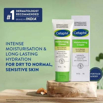 Cetaphil Moisturising Cream Dry To Normal, Sensitive Skin 80g