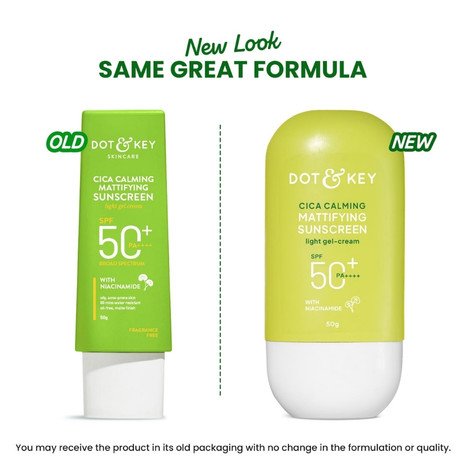 DOT & KEY Cica & Niacinamide Mattifying Sunscreen SPF 50+ PA++++ 50g