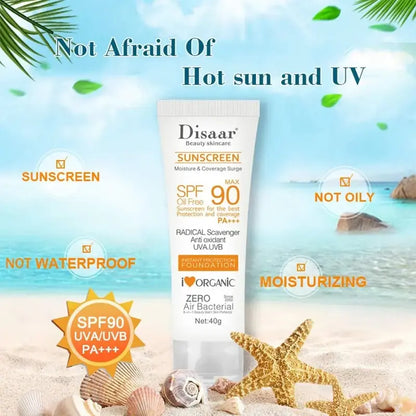 Disaar Sunscreen Oil Free SPF Max90 PA+++  40g